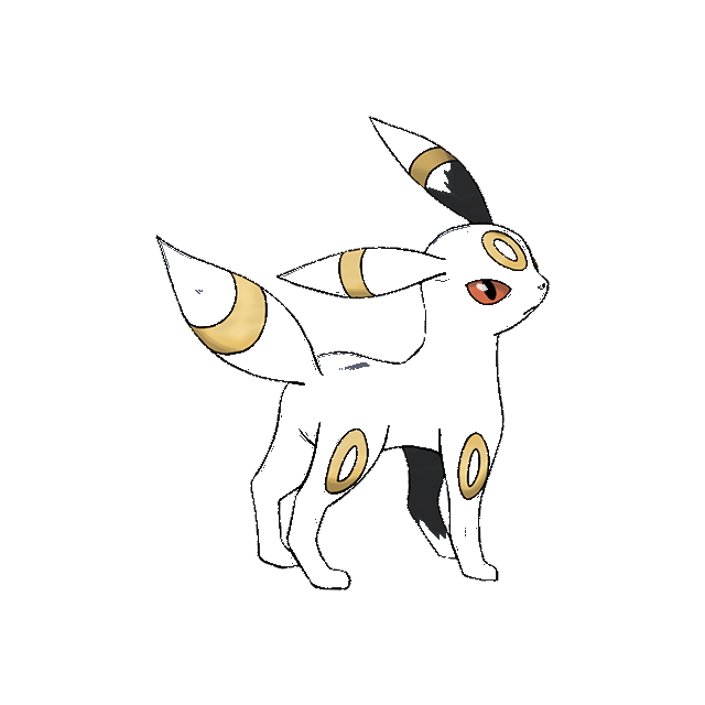 Umbreon Gen 2 color study